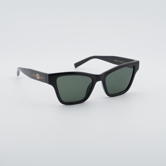 Gucci GG1982S 001 Sunglasses Black Cat Eye Frame, Grey Lenses main image 4